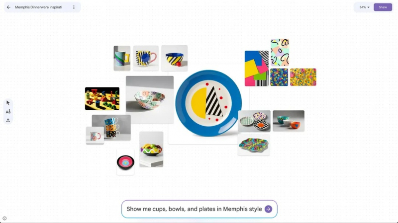 Google представила Mixboard &mdash; ИИ-инструмент для визуального мозгового штурма