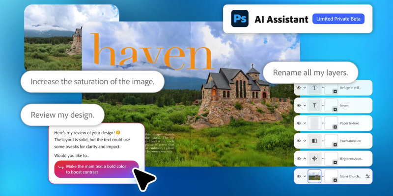 Adobe добавила умных ассистентов в Photoshop и Express &mdash; и расширила ИИ-функциональность своих приложений