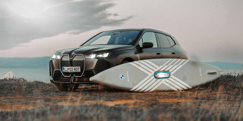 BMW представила свой первый электросапборд &mdash; с автоматическим надувом