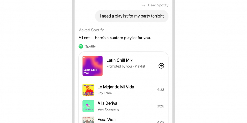 В ChatGPT встроили Spotify, Canva и другие мини-приложения
